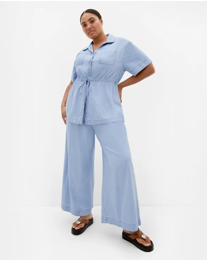 City Chic - Plus size Mikayla Denim Pant - light wash
