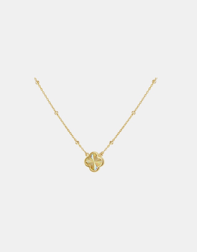 Zoe Olivia - 9K Gold Rainbow Petal Necklace