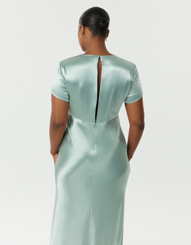 Third Form - Satin Bias Maxi Tee Dress