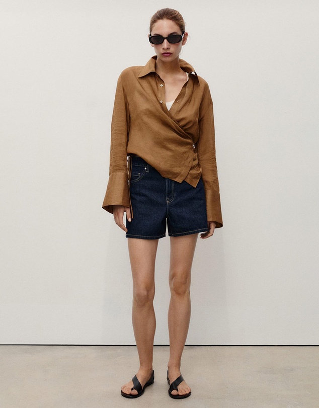 M.N.G - High-Rise Denim Shorts