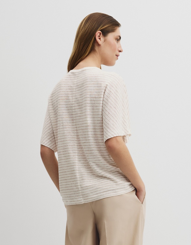 Country Road - Stripe Linen Dolman T-shirt