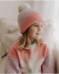 WITH LOVE FOR KIDS - Pom Pom Knitted Beanie - Babies - Kids