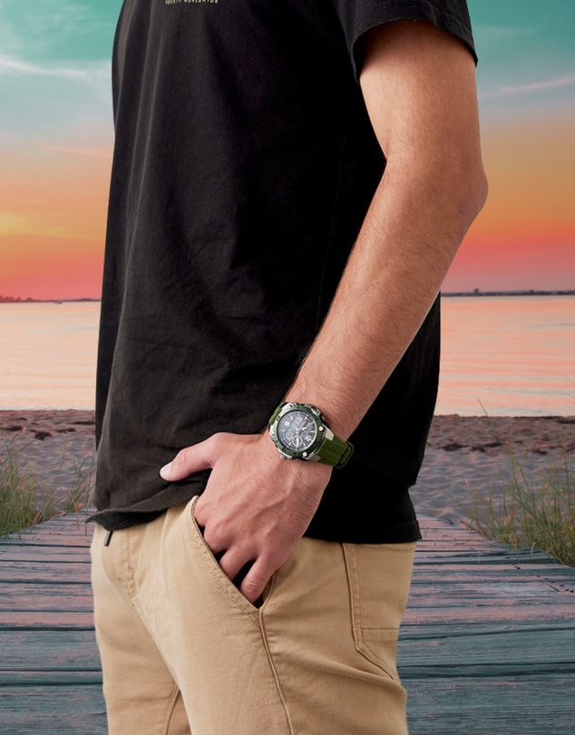 Maxum - Maverick Green Ana Digi Watch