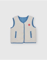 Goldie + Ace - Reversible Chambray Button Vest - Babies-Kids