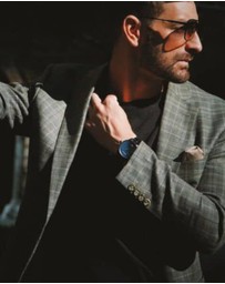 Maxum - Maxum x Taylor Steele - Black Dial, Black Case & Black Leather Bracelet