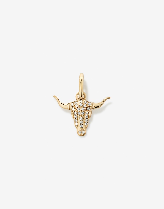 Michael Hill - Bull Head Pendant in 18kt Vermeil with Cubic Zirconia