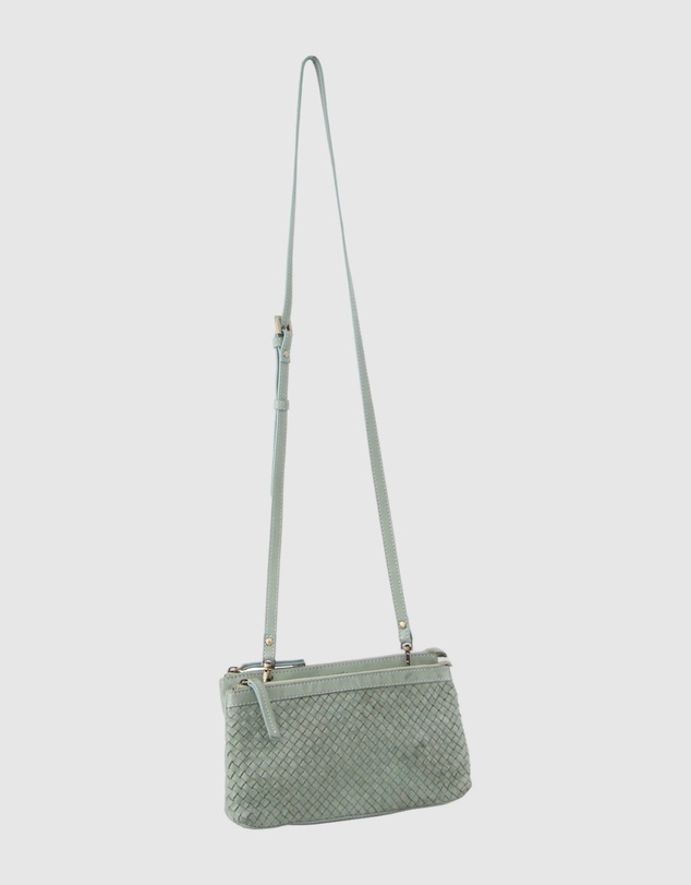 Pierre Cardin - Woven Leather Cross-Body Clutch