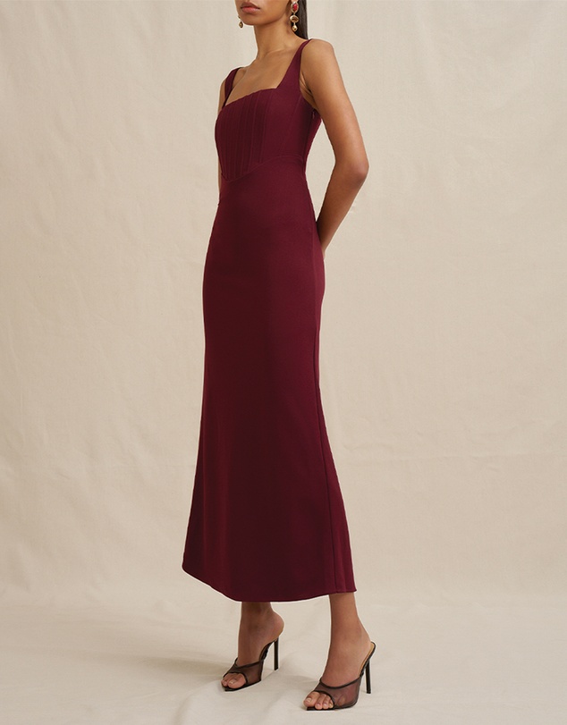 BY JOHNNY. - Basia Bodice Midi Dress
