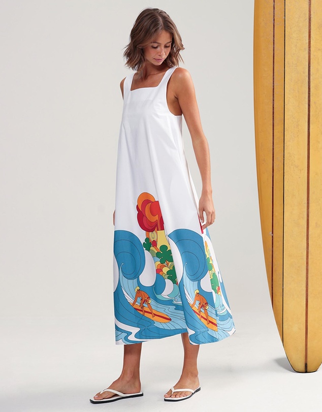 Binny - Hang Ten Midi Dress