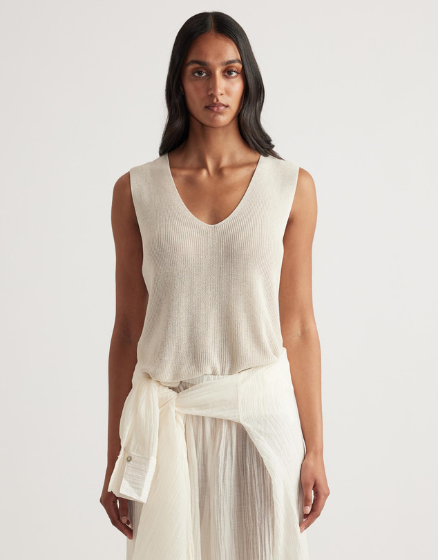 Decjuba - Bri Metallic Knit Tank