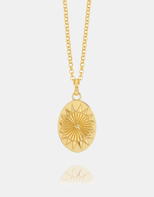 Rachel Jackson - Deco North Star Gold Necklace