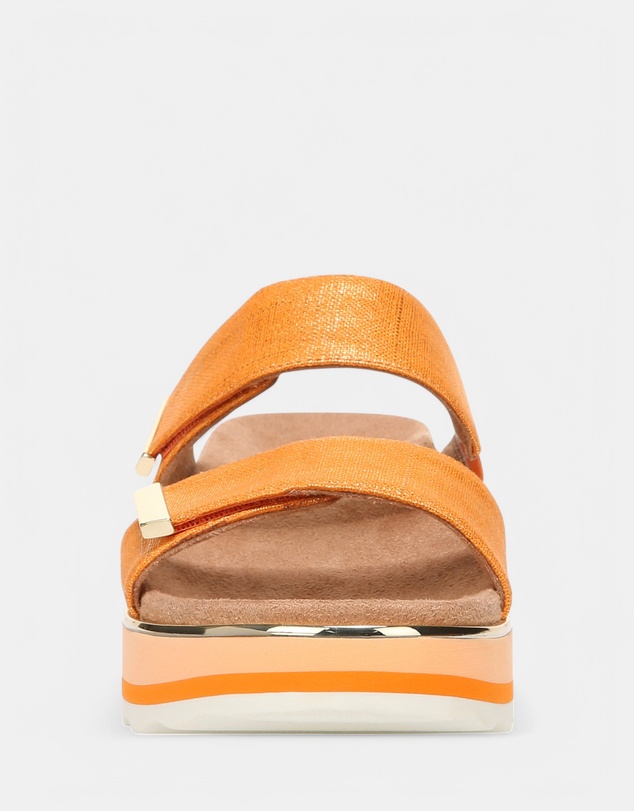 Vionic - Brandie Flatform Slide - Marmalade Metallic