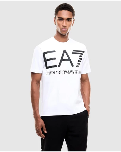 Emporio Armani EA7 - SS Train Logo Series M Oversize Logo Tee