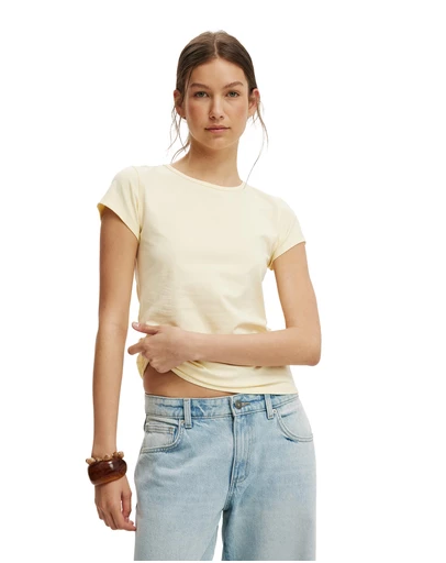Cotton On - Longline Crew Short Sleeve Tee