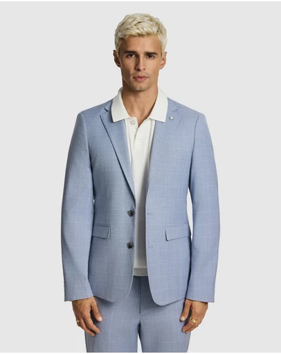 yd. - Pembroke Slim Check Suit Jacket