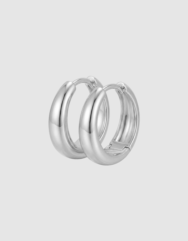 HOUSE OF SLANI - Classic Silver Selene Hoops
