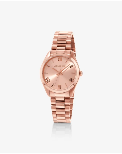 Michael Hill - Women's 32.5mm Dress Watch in Rose Gold-Tone Stainless Steel