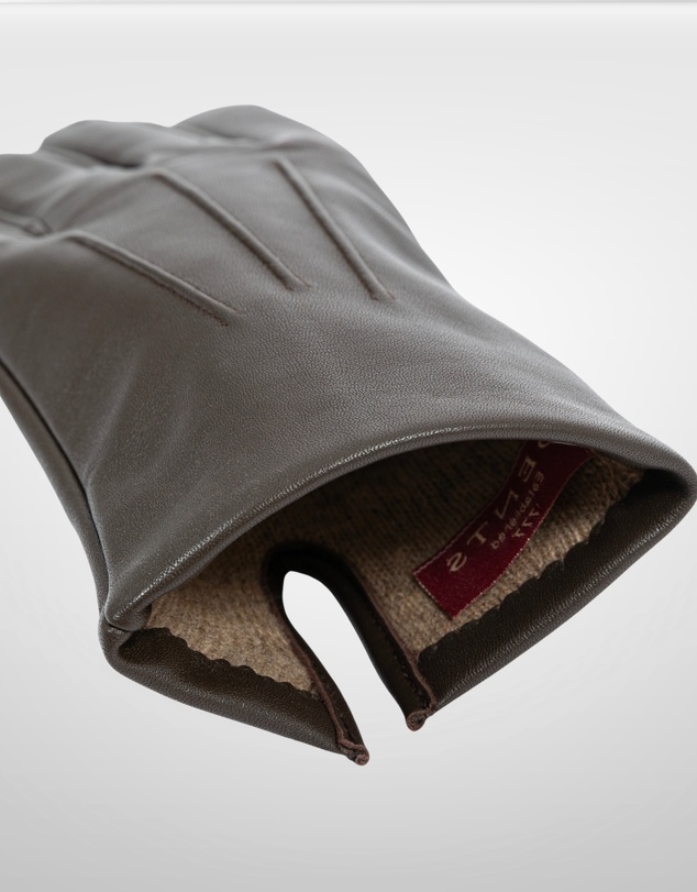 DENTS - Bath Three-Point Cashmere-Lined Leather Gloves