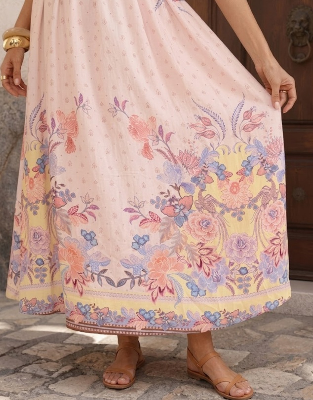 Esther & Co - Nessarose Dress - Pastel Floral