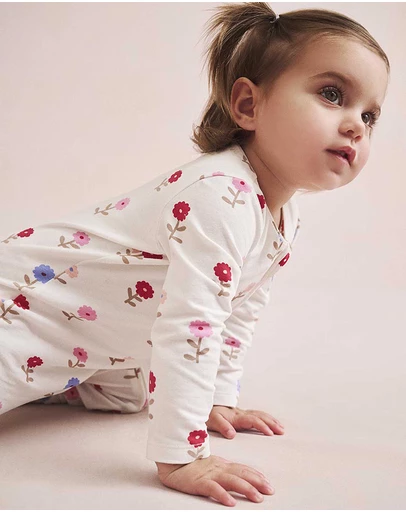 Cotton On Kids - Growie Long Sleeve Zip Romper