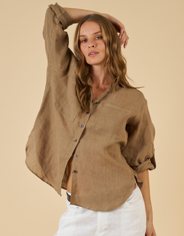 CAMIXA - Luna Oversize Linen Shirt