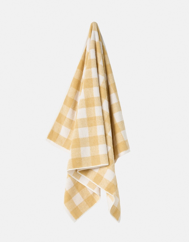 Linen House - Flinders Check Honey Bath Towel Range