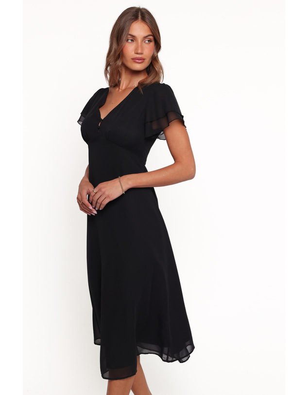 Petal & Pup - Laurina Midi Dress - Black