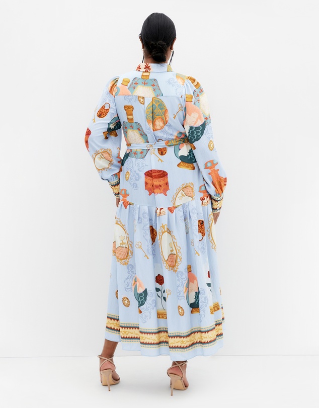 City Chic - Stella Beauty Print Maxi Dress