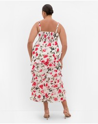 City Chic - Skai Fleur Print Maxi Skirt