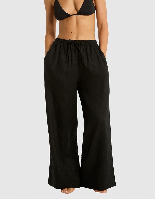 Sea Level Australia - Palazzo Linen Pants
