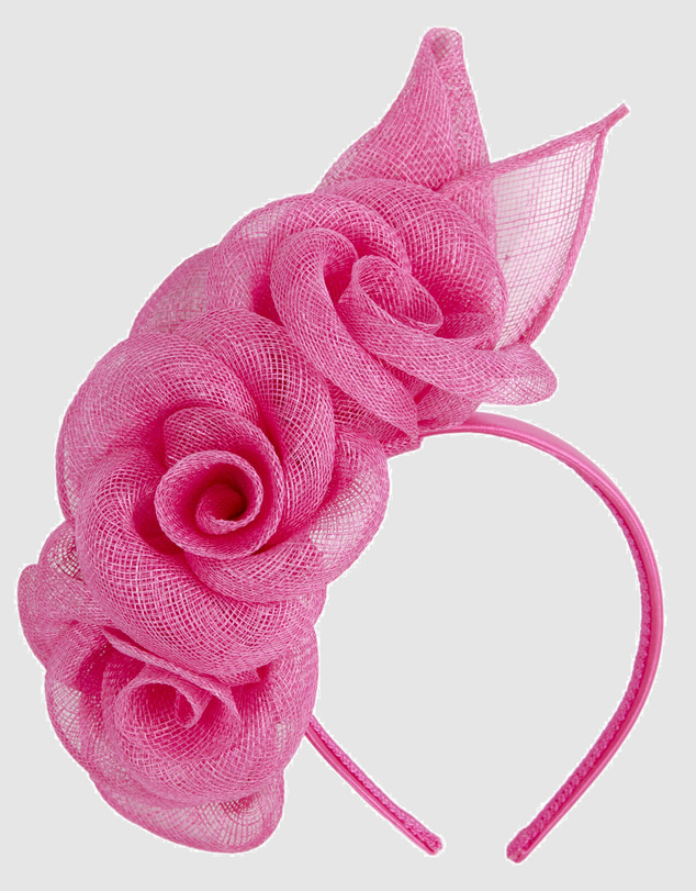Max Alexander - Fuchsia Flower Sinamay Fascinator Headband