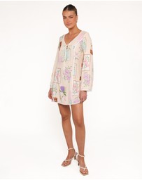 Petal & Pup - Narelle Mini Dress - Lilac Floral