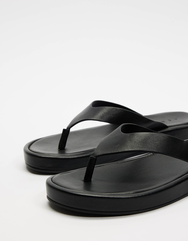 AERE - Leather Platform Thongs