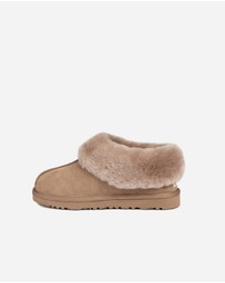 Ozwear Connection Uggs - Ugg Slippers Collar Unisex Premium Sheepskin Slippers Suede