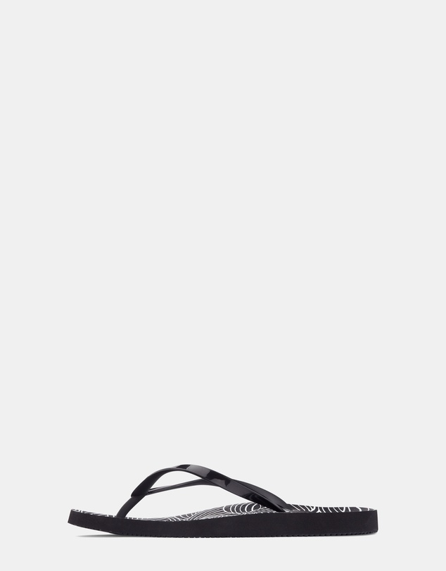 Vionic - Noosa Print Toe Post Sandal - Wave Black