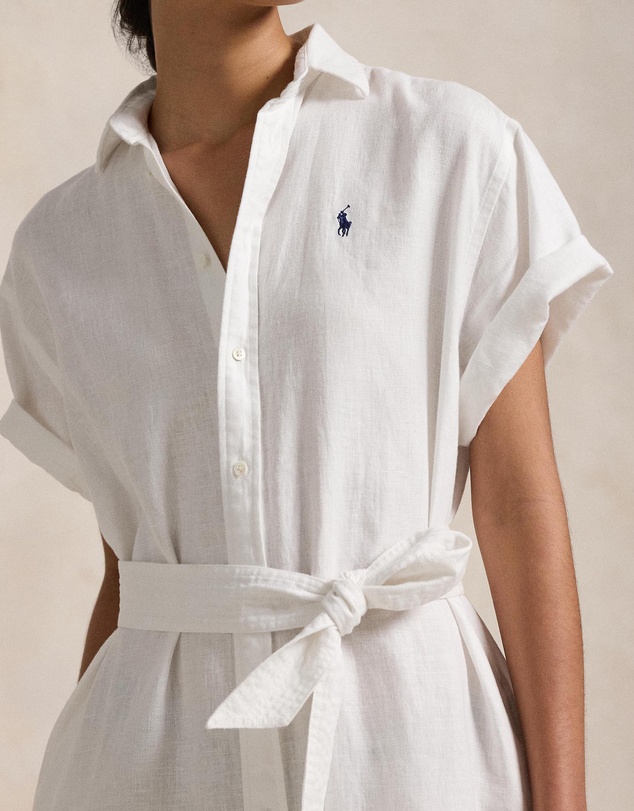 Polo Ralph Lauren - Linen Short-Sleeve Shirt Dress