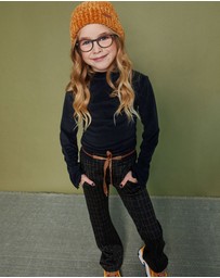 NONO - Kyra Long Sleeve Turtleneck Velour Tee - Kids-Teens