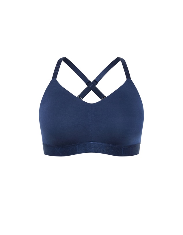 City Chic - Plus size Signature CCX Wireless Bra - navy