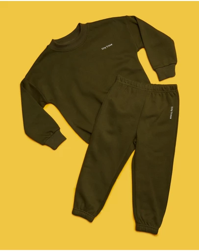 Tiny Trove - Woodie 3D Logo Tracksuit - Babies-Kids