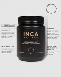 Inca Organics - Bioactive Collagen Peptides + Hyaluronic Acid + Vitamin C Wellness Powder (Unflavoured)