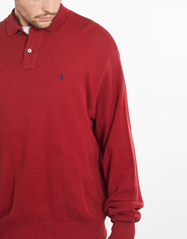 Vintage by The Real Deal - Pre Loved - Vintage 90s Polo Ralph Lauren Collared Knit Sweater