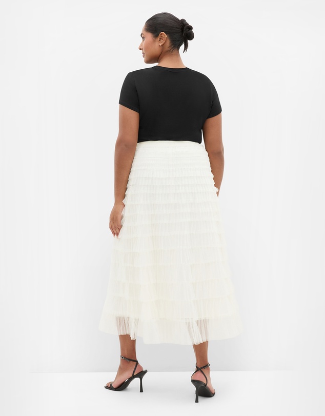 City Chic - Averi Tulle Midi Skirt