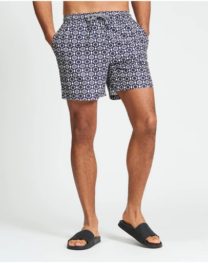Ben Sherman - Mono Geo Print Swim Short