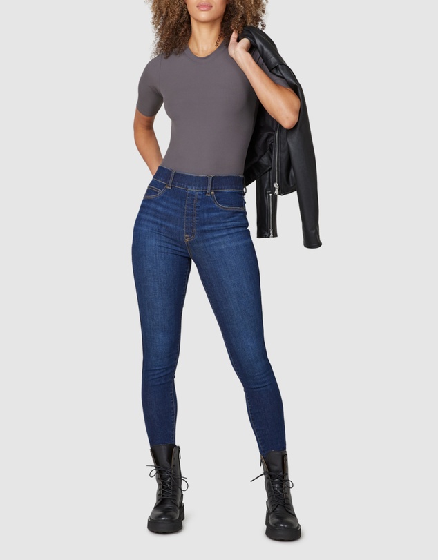 Spanx - Suit Yourself-Ribbed Crewneck Bodysuit