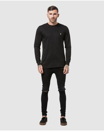 DVNT - Classic Embroidery Long Sleeve Tee