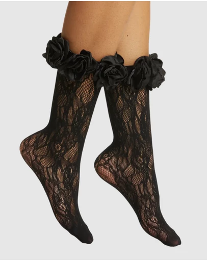 High Heel Jungle - Lace Ring A Rosie Socks