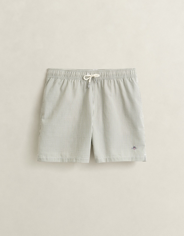 Gant - Striped Seersucker Swim Shorts