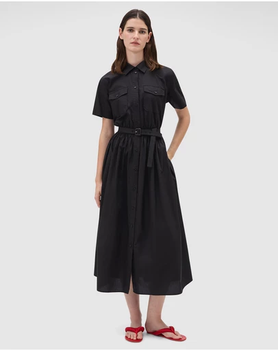 Oroton - Belted Shirt Dress