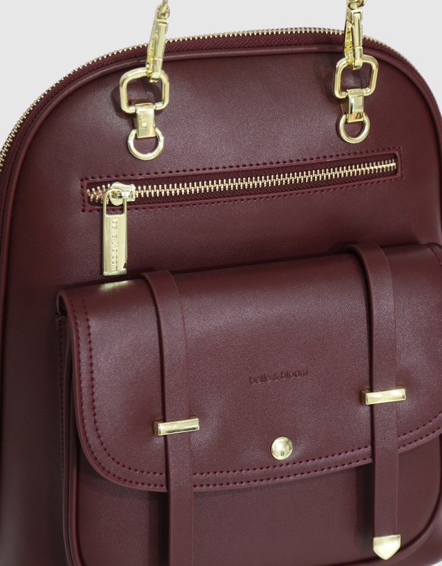 Belle & Bloom - 5th Ave Leather Backpack