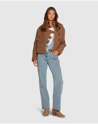 Belle & Bloom - Rebel Mid Rise Side Stripe Denim Jeans